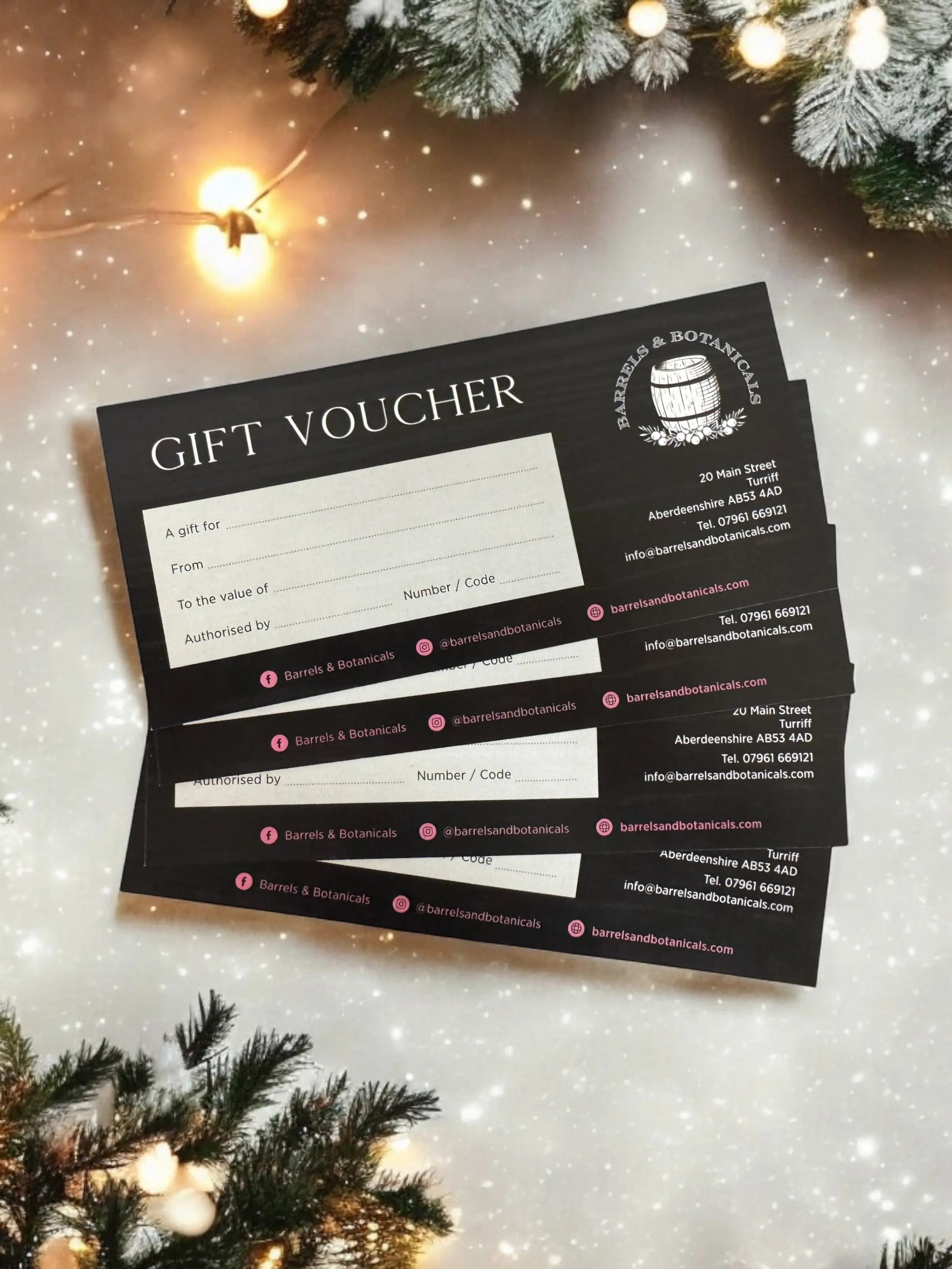 Barrels & Botanicals Gift Voucher Barrels & Botanicals
