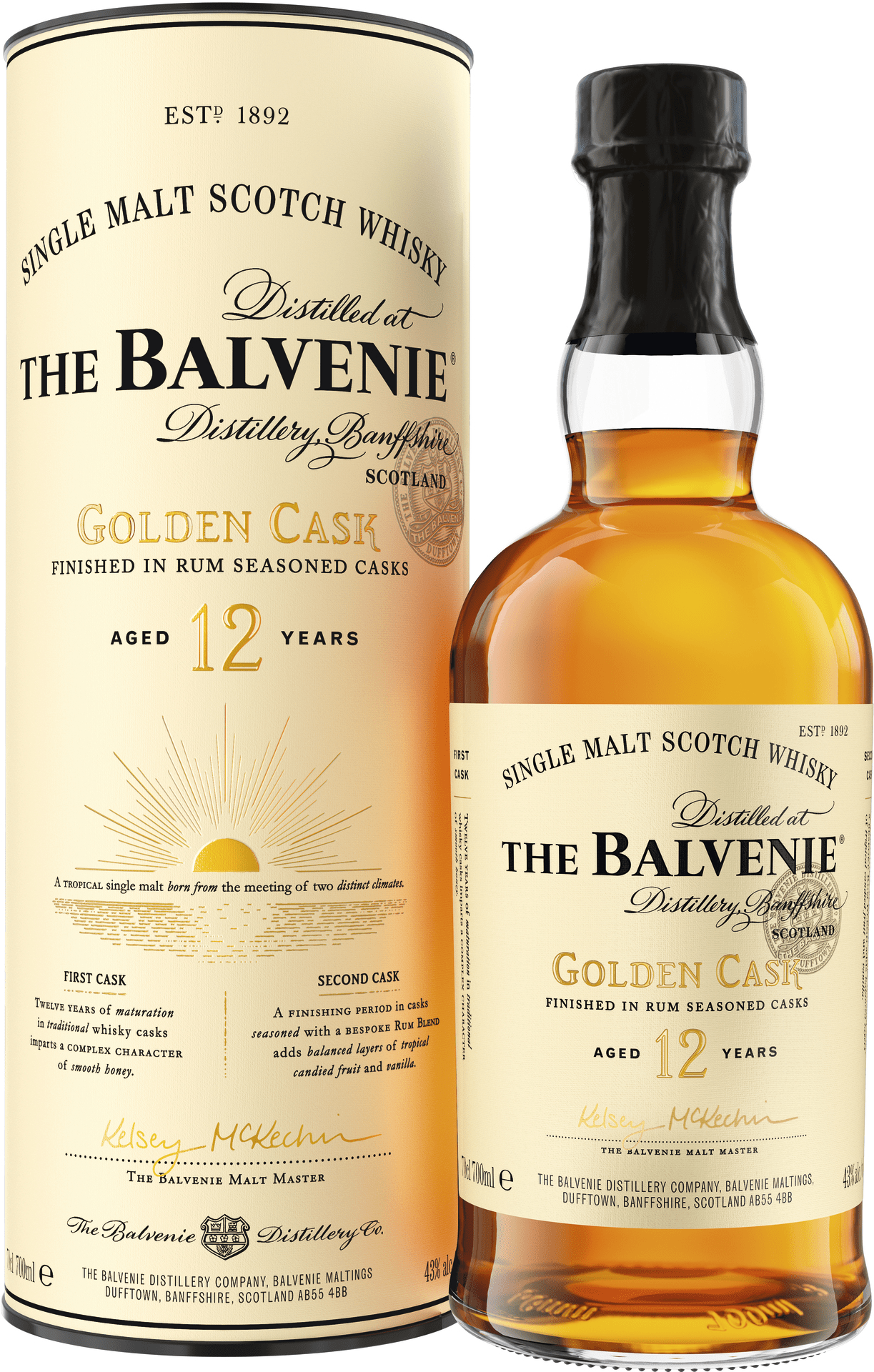 Balvenie 12 year Old -The Golden Cask Travel Retail (70cl, 43%)