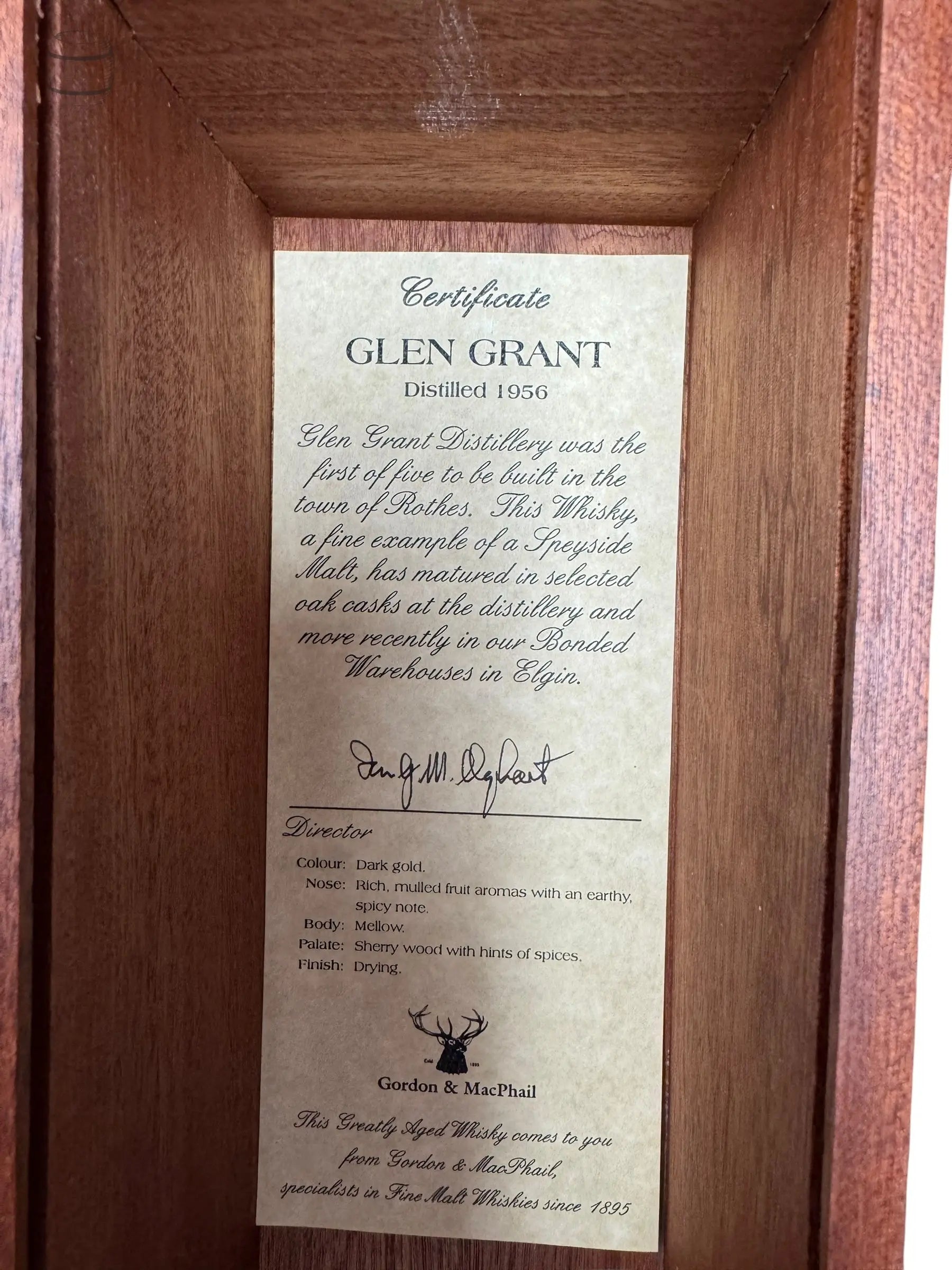 Gordon & MacPhail 50 Year Old Glen Grant 1956 (70cl, 40%) Glenallachie