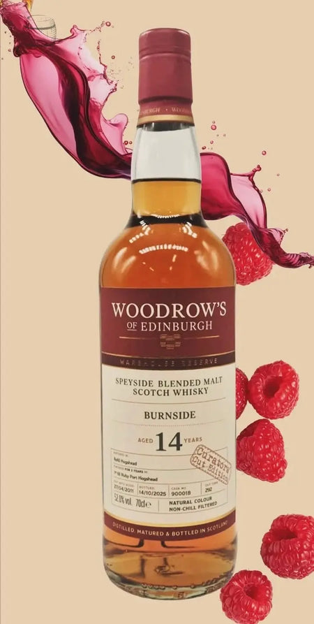 Woodrow's of Edinburgh Burnside (Teaspooned Balvenie) 14Year Old Ruby Port Cask Matured (70cl, 52%) Woodrow's of Edinburgh