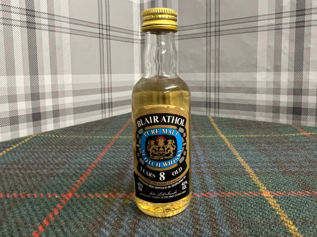 Blair Athol 8 Year Old Pure Malt  Miniature 5cl Glass Bottle Blair Athol