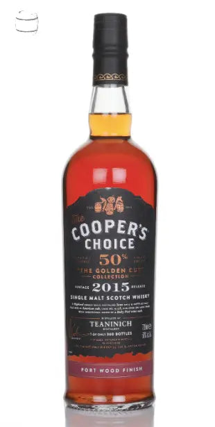 Teaninich 10 Year Old 2015 - The Cooper's Choice The Golden Cut Collection Port Cask Finish  (70cl, 50%) The Cooper's Choice