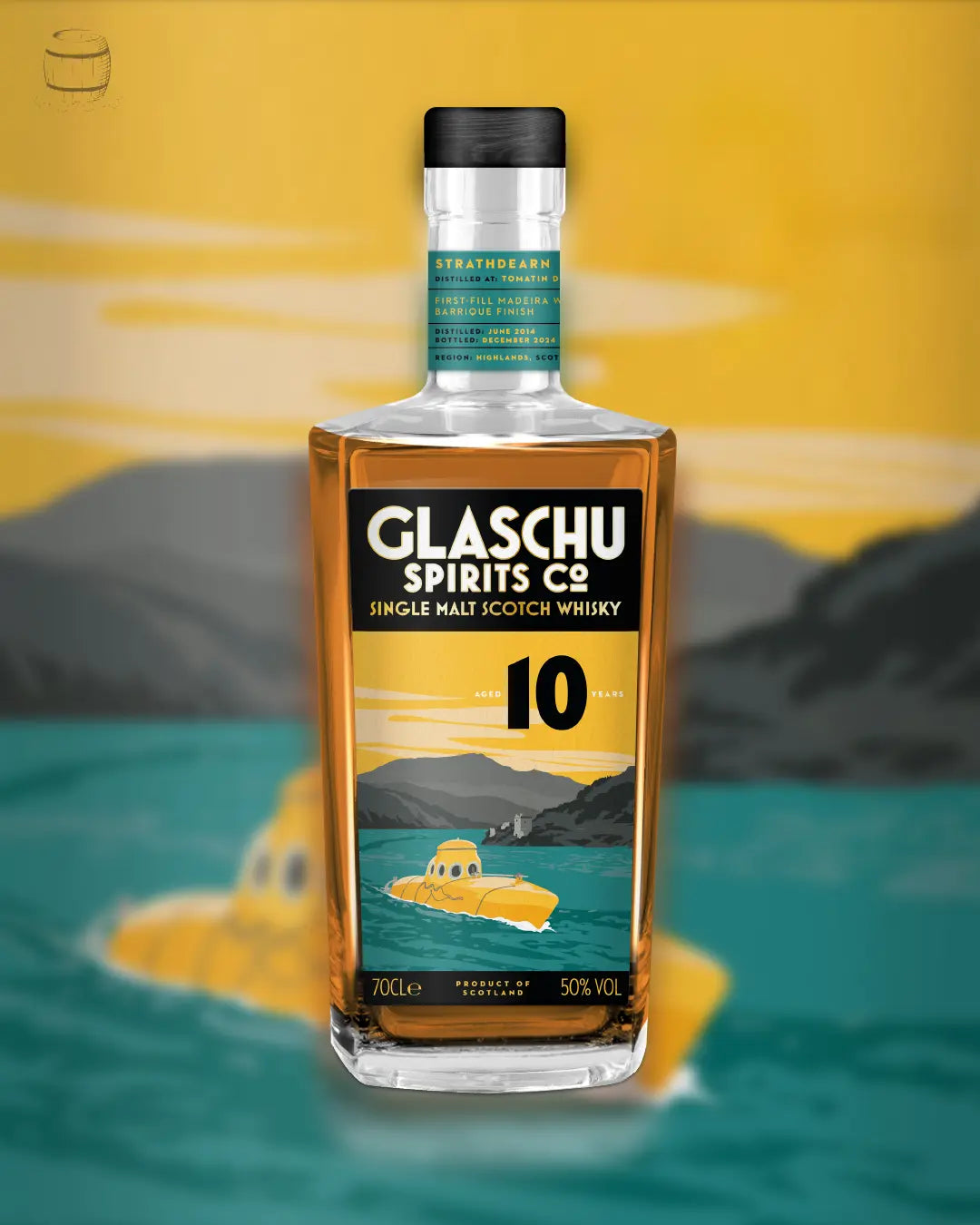 Glaschu Spirits Co. Strathdearn (Tomatin) 10yo 1st Fill Madeira Wine Barrique Single Malt (70CL, 50.0%) Glaschu Spirits