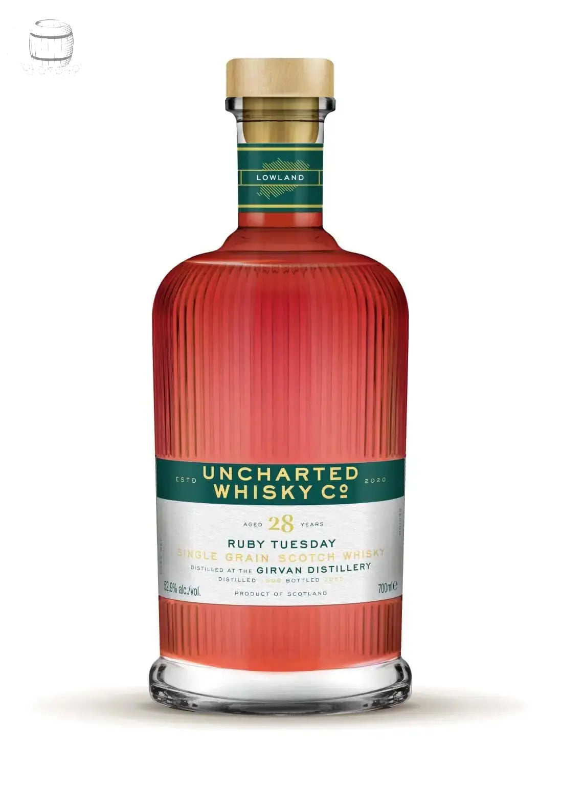 Uncharted Whisky Co - Ruby Tuesday 28 Year Old Girvan Single Grain Whisky (70cl, 54.1%) The Uncharted Whisky Co