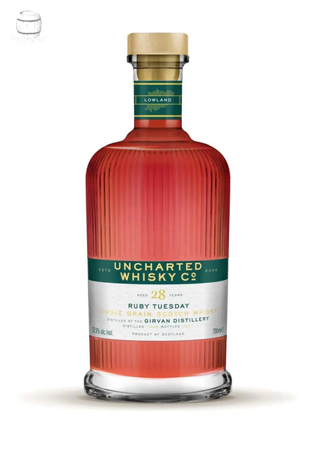 Uncharted Whisky Co - Ruby Tuesday 28 Year Old Girvan Single Grain Whisky (70cl, 54.1%) The Uncharted Whisky Co