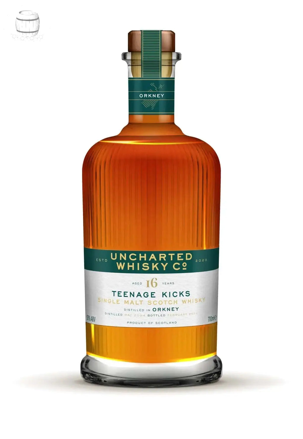 Uncharted Whisky Co: Teenage Kicks, 16 Year Old Orkney (70cl, 50%) The Uncharted Whisky Co