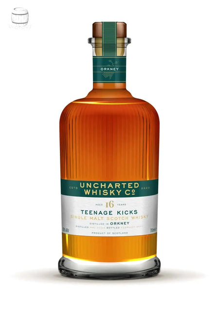 Uncharted Whisky Co: Teenage Kicks, 16 Year Old Orkney (70cl, 50%) The Uncharted Whisky Co