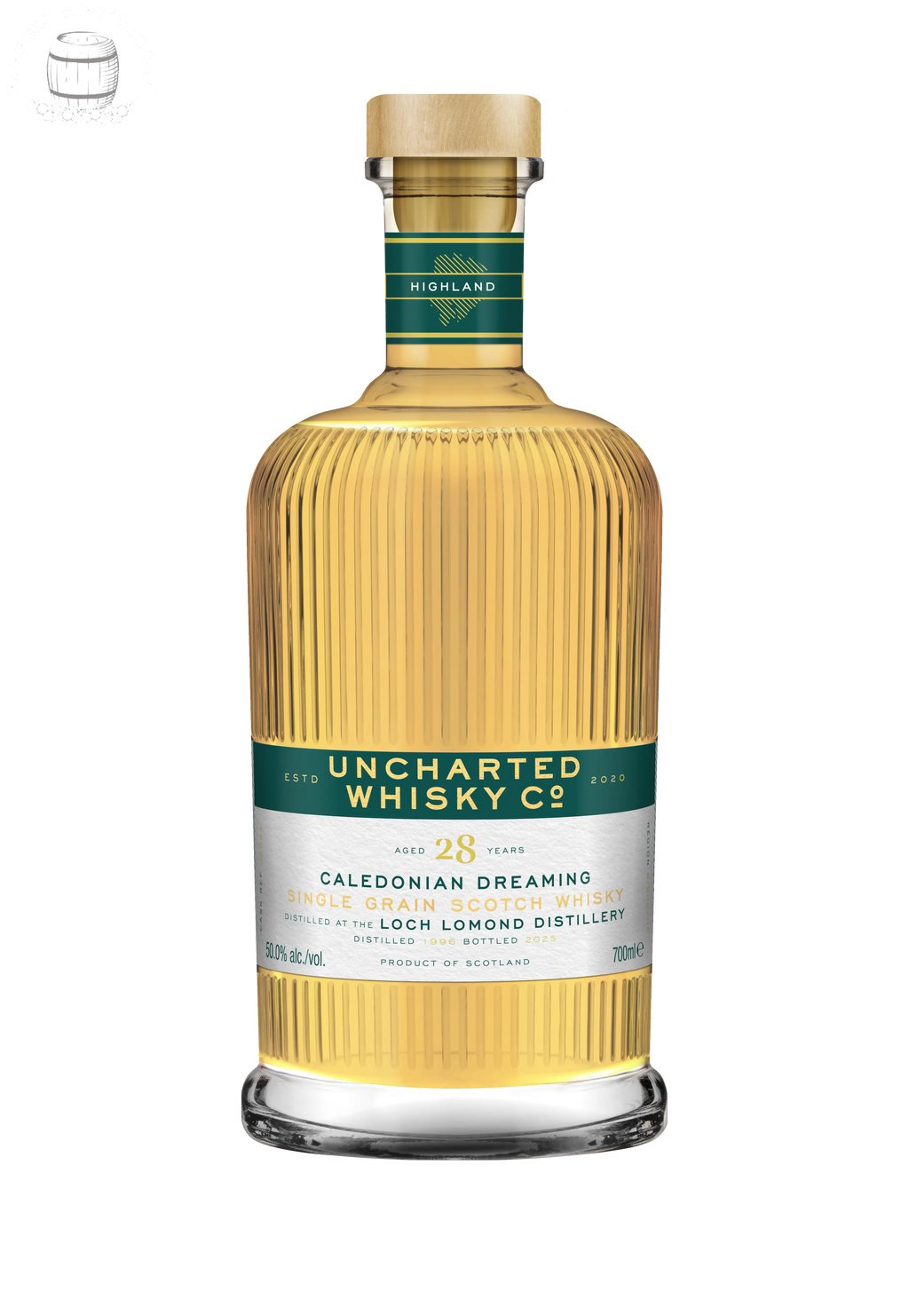 Uncharted Whisky Co - Caledonia Dreaming 28 Year Old Loch Lomond Single Grain Whisky (70cl, 50%) The Uncharted Whisky Co
