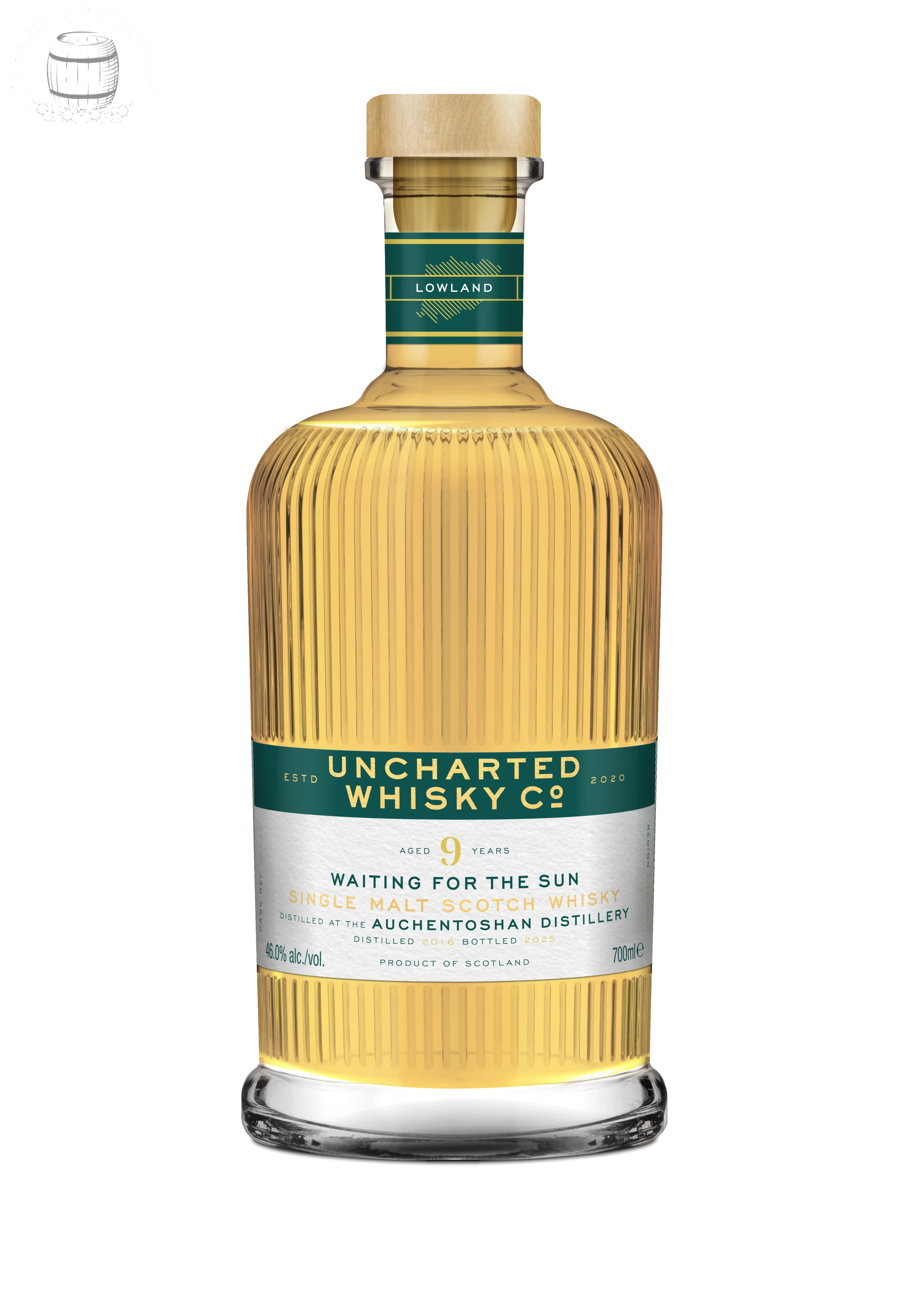 Uncharted Whisky Co - Waiting For the Sun, 9yo Auchentoshan Single Malt Whisky (70cl, 46%) The Uncharted Whisky Co
