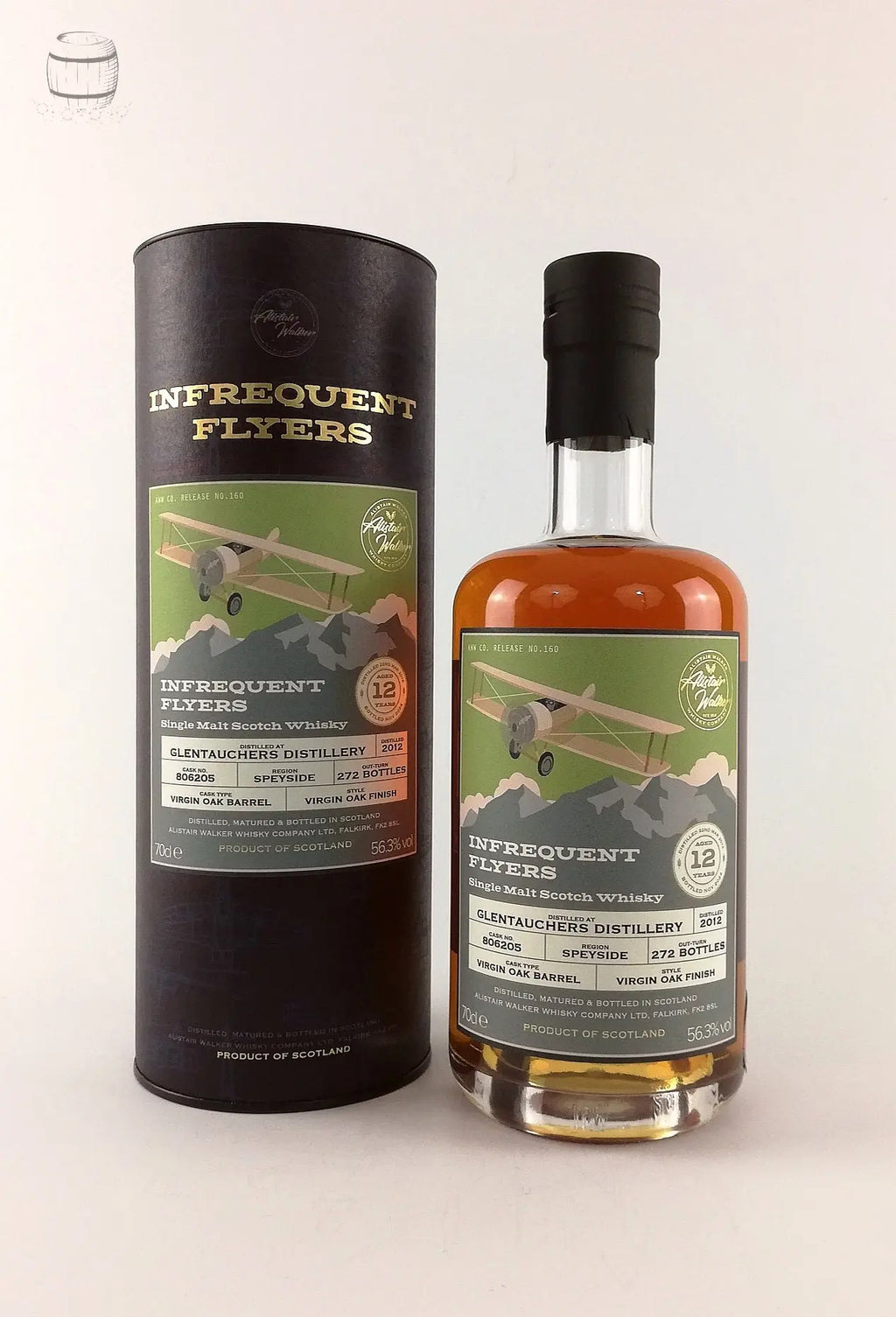 Infrequent Flyers: Glentauchers 2012 cask#806205, 12 Year Old Single Malt Scotch Whisky (70cl, 56.3%) Infrequent Flyers