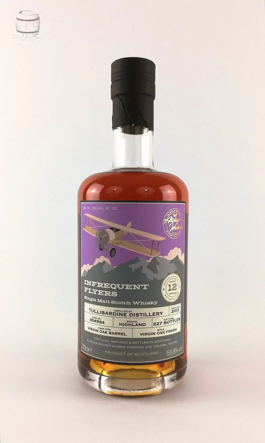 Infrequent Flyers: Tullibardine 2012 cask#804984, 12 Year Old Single Malt Scotch Whisky (70cl, 55.8%) Infrequent Flyers