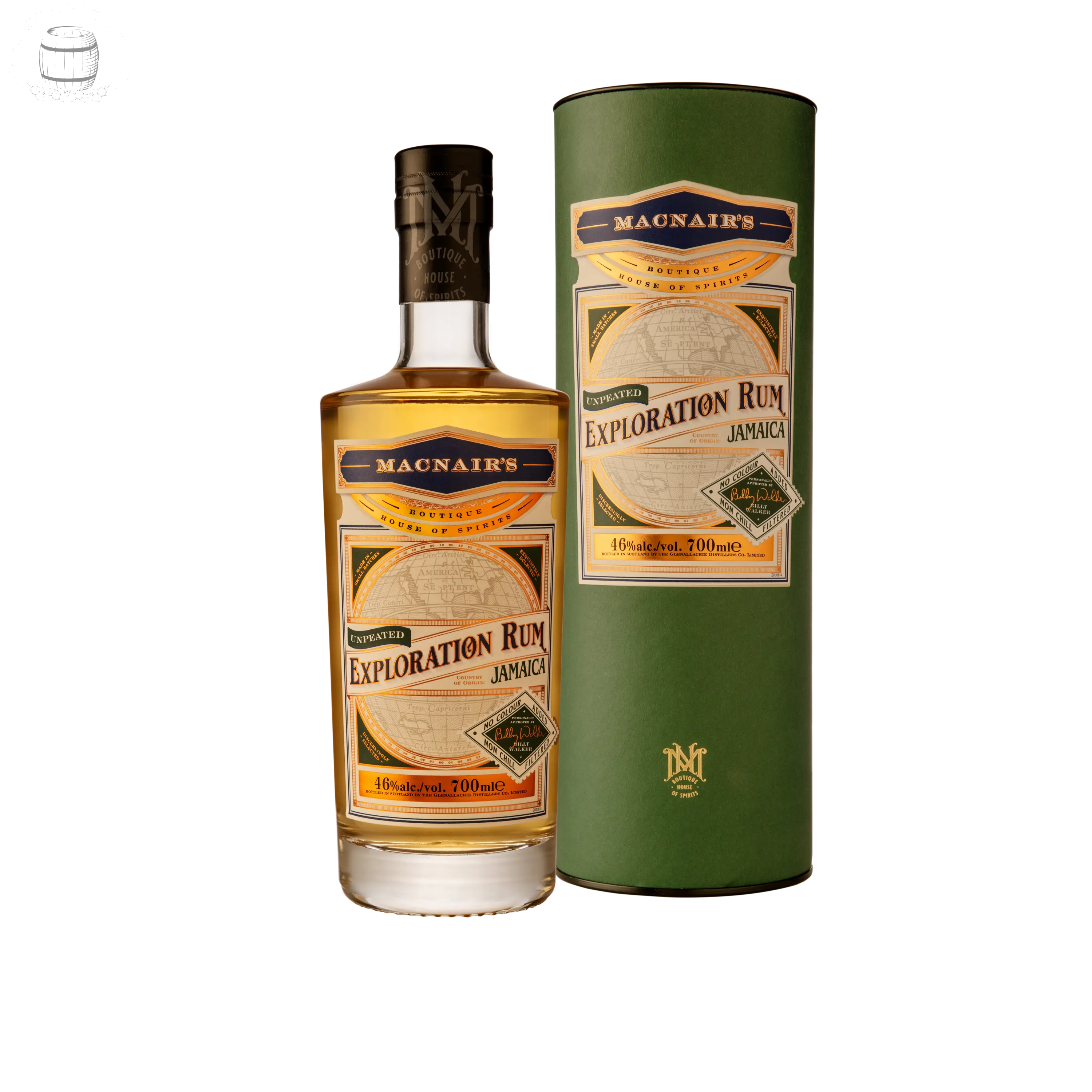 macnair's exploration unpeated jamaican rum (70cl, 46%)