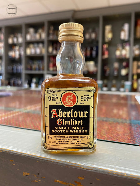 aberlour glenlivet 9 year old miniature (5cl)