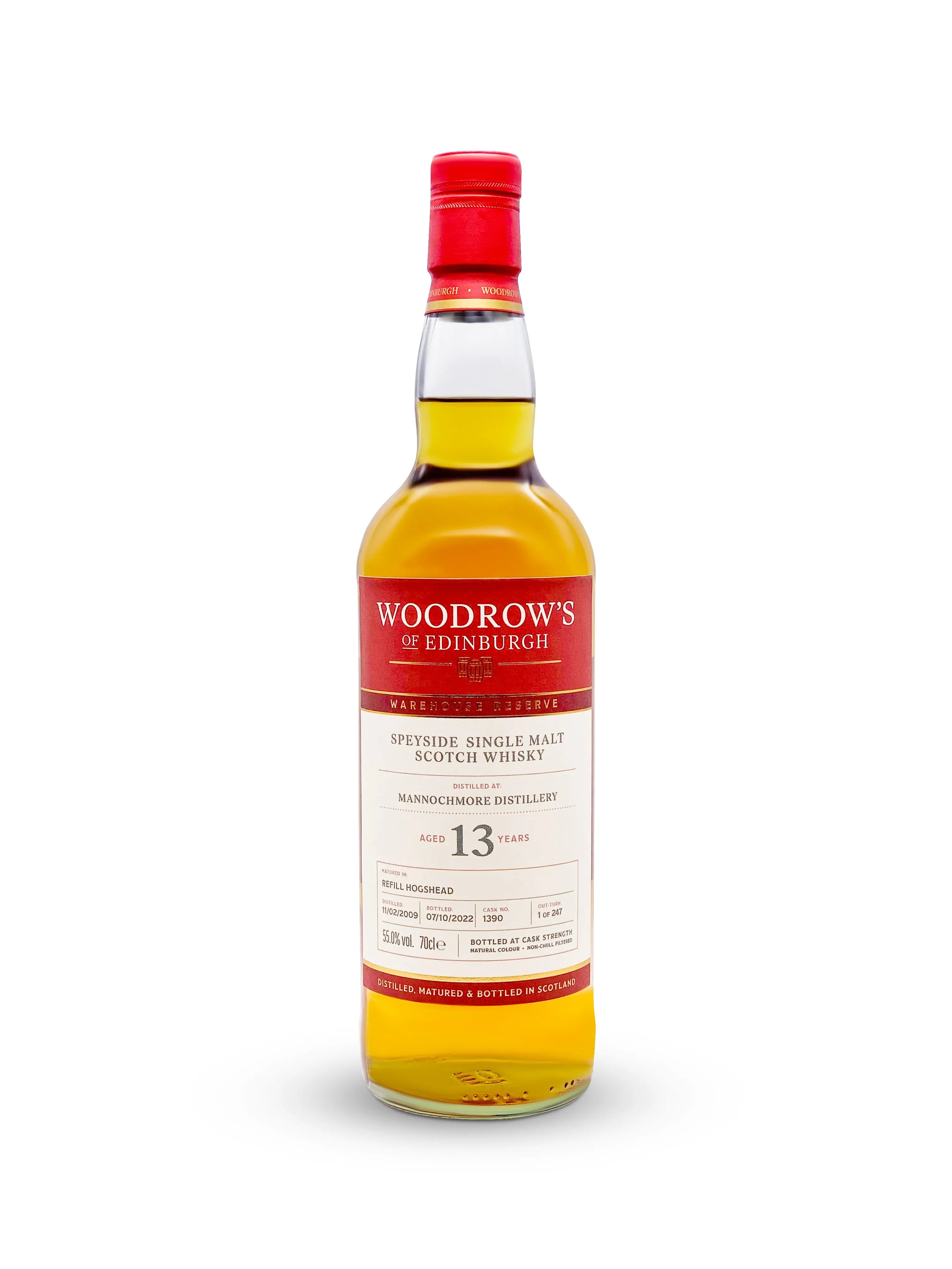 Woodrow's of Edinburgh Mannochmore 13 Year Old (70cl, 55.0%) Woodrow's of Edinburgh