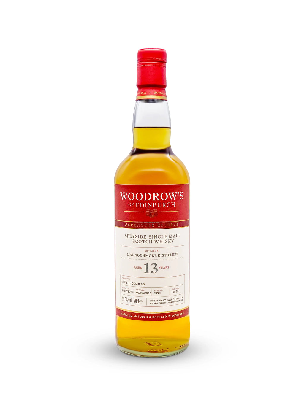Woodrow's of Edinburgh Mannochmore 13 Year Old (70cl, 55.0%) Woodrow's of Edinburgh