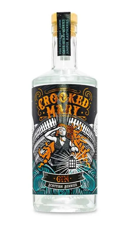 Crooked Mary Scottish Berries GIn (70cl, 43%) Blackford Distillery